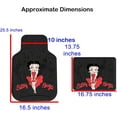 thumbnail image 2 of 4PC Front & Rear Rubber Floor Mats Set - Betty Boop - NY New York City Sky Line, 2 of 5