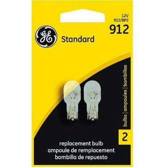 GE Incandescent Light Bulb 12365 T5 Wedge Base - 151 Lm, 2 Pack, Clear, BP2