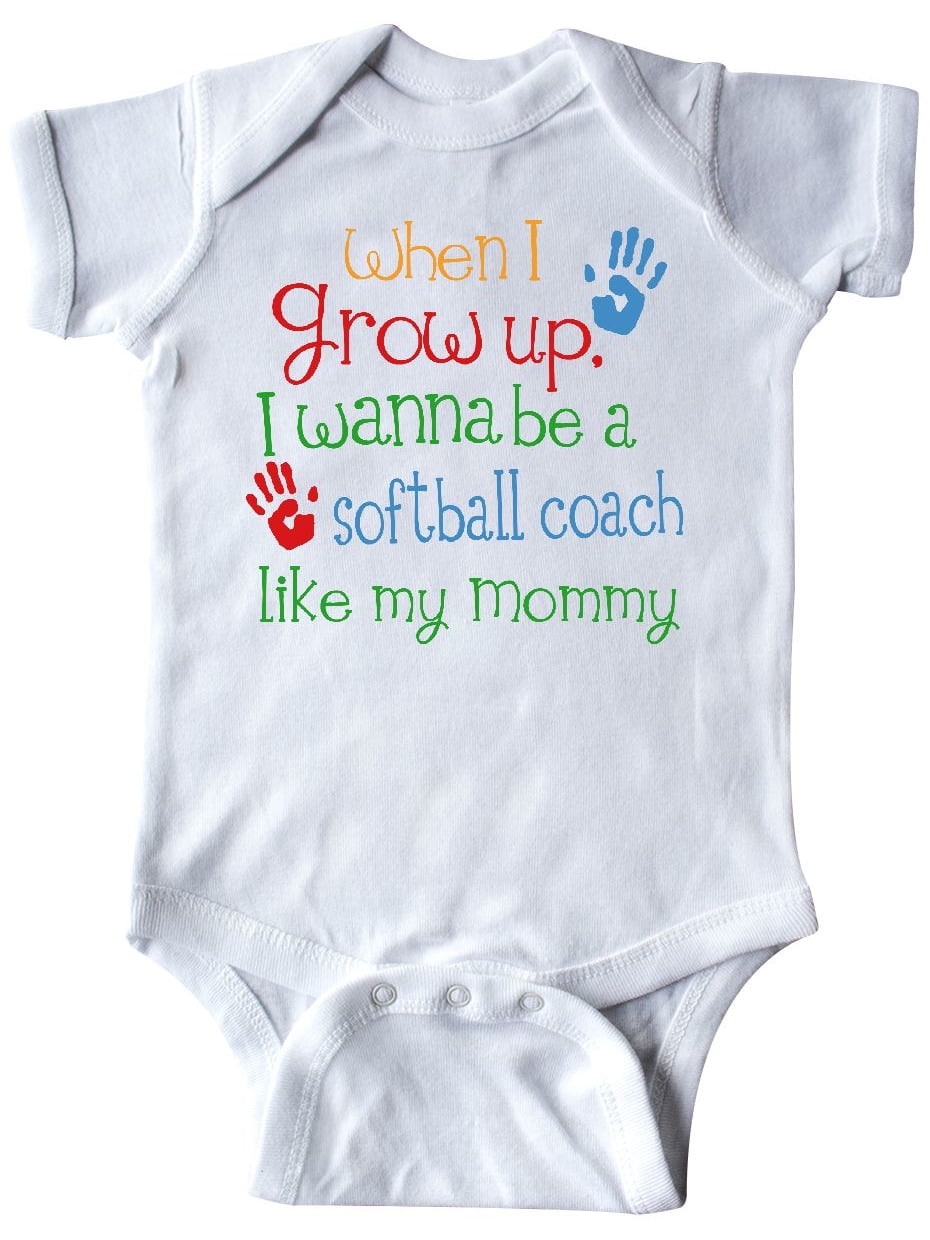 inktastic I Want to Grow Up to Be a Coach Like My Mommy Baby T-Shirt