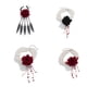 thumbnail image 3 of Guardurnaity Perla ajustable color rojo sangre para mujer, moderna y resistente a la oxidación. Ideal para Halloween y fiestas temáticas. Ropa, zapatos y accesorios Miscelánea 6642K1 uno, 3 of 6