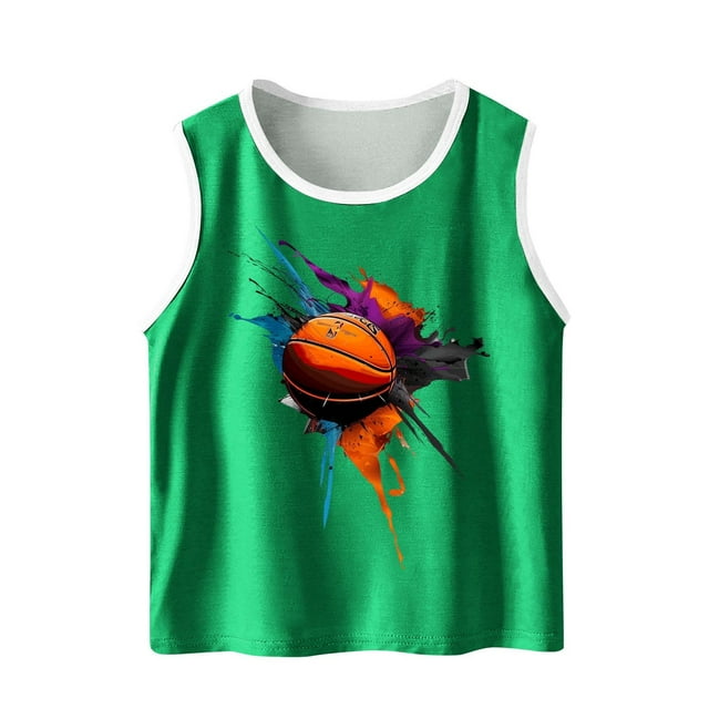 VEKDONE Camisole Sans Manches Douce à Imprimé Dégradé Mignon pour Enfants Garçons