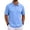 03# Light Blue, variant on Qwertyu Men's Polo Shirts Short Sleeve Cotton 3 Buttons Golf Classic Fit Casual Performance T-Shirt Beige L