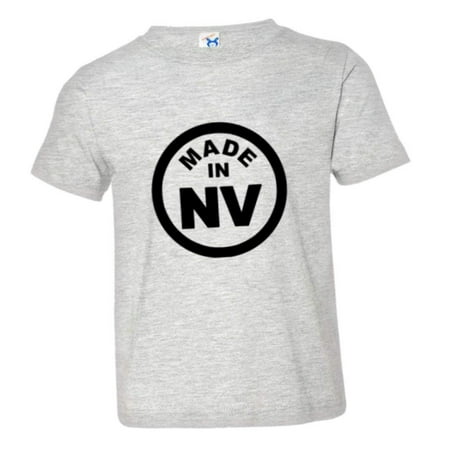 

PleaseMeTees™ Toddler From Born Made In Nevada NV Logo Label Tag HQ Tee
