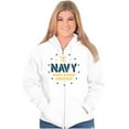 thumbnail image 3 of Est 1775 Navy Honor Courage Commit Zip Up Hoodie Men's Women's Brisco Brands S, 3 of 6