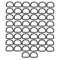 thumbnail image 2 of Metal Rings,50Pcs D Rings Premium D Rings Buckle Metal D Rings High Capacity, 2 of 14