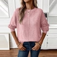 thumbnail image 5 of Misright Women's round neck lightweight and soft sweater, 5 of 9