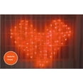 thumbnail image 2 of LINLIN Heart Shape Window Curtain Icicle Fairy Lights,34 Butterfly 128LED Curtain Icicle String Lights 8 Mode Twinkle Lights Battery-Powered for Christmas Wedding Party Decoration, 2 of 6