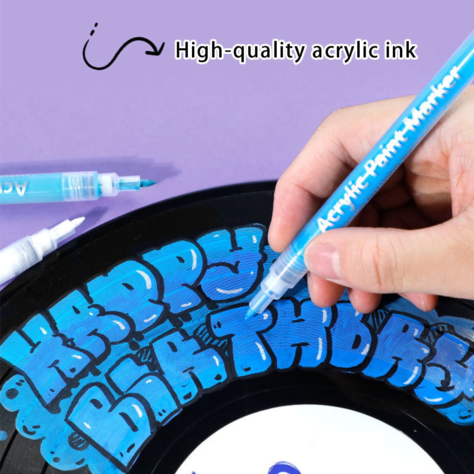 Pack of Drawing Pen Acrylic Nails Pens Set for Art and Design High Precisions Point Quick Drying Inks Practical Use