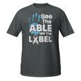 thumbnail image 2 of Special Education SPED Shirt See The Able Not The Label T-Shirt (Dark Heather, M), 2 of 2