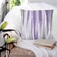 thumbnail image 3 of 18x18 Pillow Covers Set of 2, Purple Gray Throw Pillow Covers Decorative Couch Cushion Case, Vintage Country Abstract Gradient Aesthetic Microfiber Square Pillowcases for Bedroom Car Living Room, 3 of 7