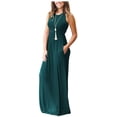 thumbnail image 2 of Vestido largo suelto sin mangas de verano para mujer Vestido largo casual con bolsillos Fokelyi FSHY034-482, 2 of 3
