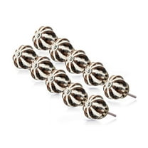 Mascot Hardware Melon Design 1-7/9 In. Cream & Brown Cabinet Knob - Pack of 10