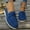 Dark Blue, variant on YOUYEDIAN Loafers for Women Vintage Soft Pointed Toe Low Heel Fashion Slip On Comfy Flats Casual Solid Color Walking Shoes