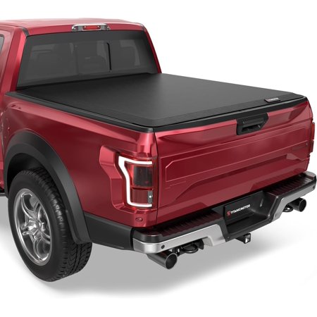 Soft Roll Up Truck Bed Tonneau Cover Compatible for 2019-2024 Ford Ranger Styleside 6FT 72.7Inch Truck Bed Cover