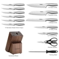 thumbnail image 4 of 14Pieces High Carbon Steel Kitchen Knife Set with Wood Block & Sharpener, Rust-Resistant Professional Chef Knives for Cooking, Grilling & Gifting, 4 of 8
