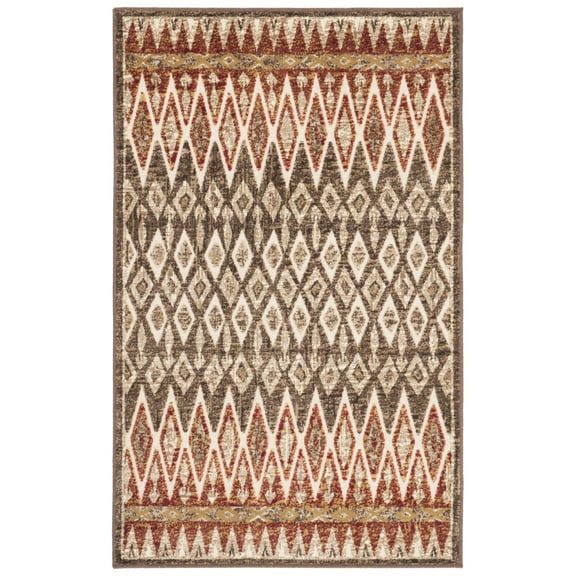 SAFAVIEH Paradise Tatyanna Geometric Area Rug, Taupe/Cream, 5'3" x 7'6"