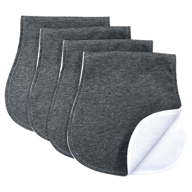 Baberos para eructos Arnzion curvos, absorbentes, paquete de 4, 100% algodón