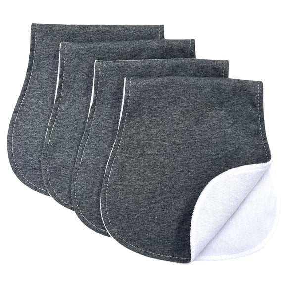 Baberos para eructos Arnzion curvos, absorbentes, paquete de 4, 100% algodón