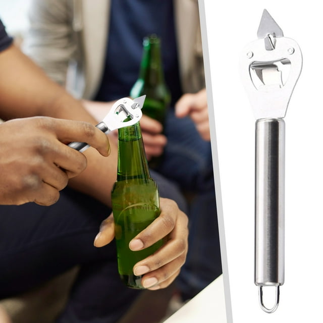 YoGold Can Opener Little Cook Stainless Steel Can & Bottle Opener, Manual 2 in 1 Multifunctional Kitchen Tool, Kitchen Tools Stainless Steel Bottle Opener Kitchen Utensils & Gadgets F