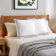 thumbnail image 6 of Pillow Covers 26x26 Set of 2, Modern Minimalist Styles Throw Pillow Covers Decorative Couch Cushion Cover, Rose Grid Lines Pattern Microfiber Soft Square Pillowcases for Bedroom Living Room Sofa, 6 of 9