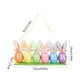 thumbnail image 3 of Huevos decorativos de Pascua con orejas de conejo, flores y letras | Adornos de Pascua de plástico para repisas y decoración del hogar | Artículos para fiestas, 3 of 6