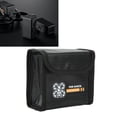 thumbnail image 1 of Batteries Protector Storage Bag, Battery Fireproof Explosion Proof Bag Reliable Black Heat Proof Safe  for Traveling 2 Battery, 1 of 8
