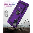 thumbnail image 4 of for Galaxy S20 FE Case,Samsung S20 FE 5G Case,with HD Screen Protector,[Military Grade] Car Mount Kickstand Hybrid Hard PC Soft TPU Shockproof Protective Case for Samsung S20 FE 5G (Purple), 4 of 13