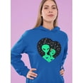 thumbnail image 2 of Alien Love Design Hoodie Women -Image by Shutterstock, Female Medium, 2 of 4
