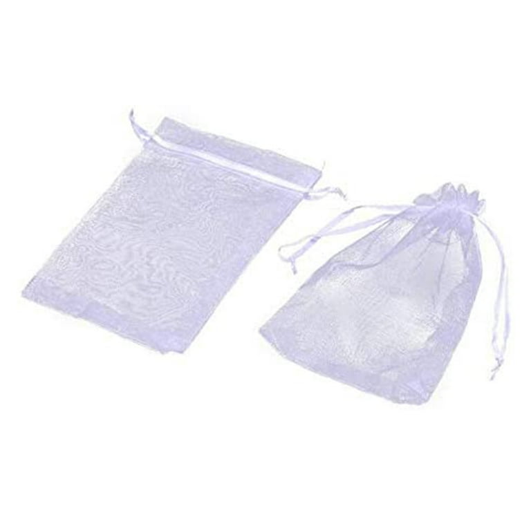 100PCS Sheer Organza Bags Small Mesh Bags Drawstring for Small Business Cute Wedding Favor Bags Bulk Grey Small Gift Bag Pouches for Jewelry Lash Lip