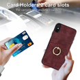 thumbnail image 5 of compatible iPhone Xr Xs 14 13 12 11 Plus Pro Max Case, 360 Rotation Ring Kickstand PU Leather Protective with Credit Card Holder Slot Cover Cheap and fine, 5 of 5