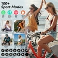 thumbnail image 3 of Montre Intelligente pour Femmes, Traqueur de Mise en Forme à Cadran Mince de 1,27 Pouces avec Appels Bluetooth (Répondre et Émettre), Montre Intelligente Compatible avec Android et iPhone, Étanchéité IP68, Montre Intelligente avec Plus de 110 Modes Sportifs (2 Bracelets), 3 of 7