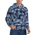 thumbnail image 2 of Salouo Tropical Leaves Pattern Men's Fall Hoodie Sweatshirt,Sport Hoodie with Pockets for Men Pullover Casual Hooded Sweatshirt-XX-Large, 2 of 7