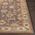 thumbnail image 5 of Hauteloom Indianapolis Wool Living Room, Bedroom Area Rug - Traditional - Gray, Orange - 9'9", 5 of 17