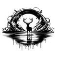 thumbnail image 5 of Deer Silhouette Metal Wall Art, 5 of 12