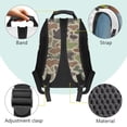 thumbnail image 5 of Binienty Duck Camo School Backpack for Girls Age 8-10 Heavy Duty 17 Inch Bookbag with Laptop Compartment Rucksack Back to School Gifts for Students, 5 of 8