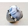 thumbnail image 6 of Howlite Mans Ring, Natural White Howlite Ring, Birthstone, Silver Jewelry, 925 Silver Ring, Birthday Gift, Heavy Mens Ring, Arabic Design, Ottoman Style Ring, Christmas, Turkey Mens Signet Ring, 6 of 6