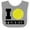Heather and White, variant on Inktastic Tennis Gift Boys or Girls Baby Bib