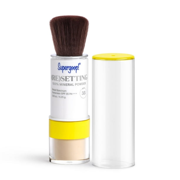 Polvo fijador de maquillaje Supergoop! (Re) fijador 100% mineral
