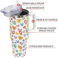 thumbnail image 3 of Christmas Tumbler with Handle and Straw Lid 40 oz,Cute Christmas Gifts for Women Xmas Lights Snowflakes Vacuum Insulated Leak Proof Tumbler,Winter Holiday Accessories Stainless Steel Coffee Cup Mug, 3 of 6