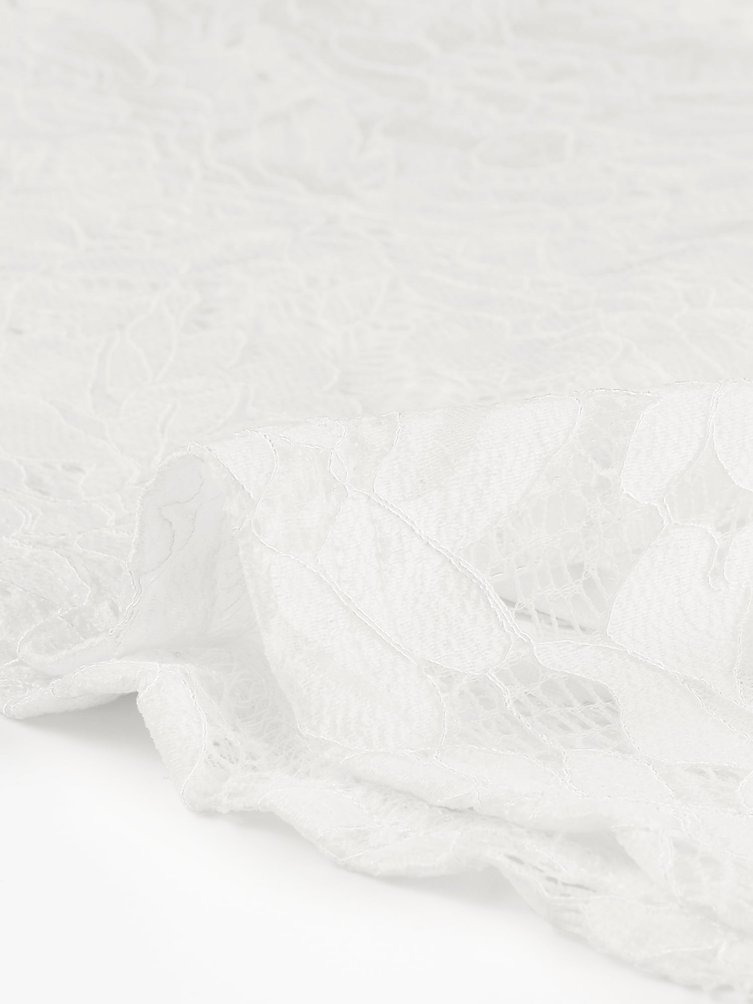 DARING DIVA Lace Sleeveless Elegant Cocktail A-Line Dress XS White