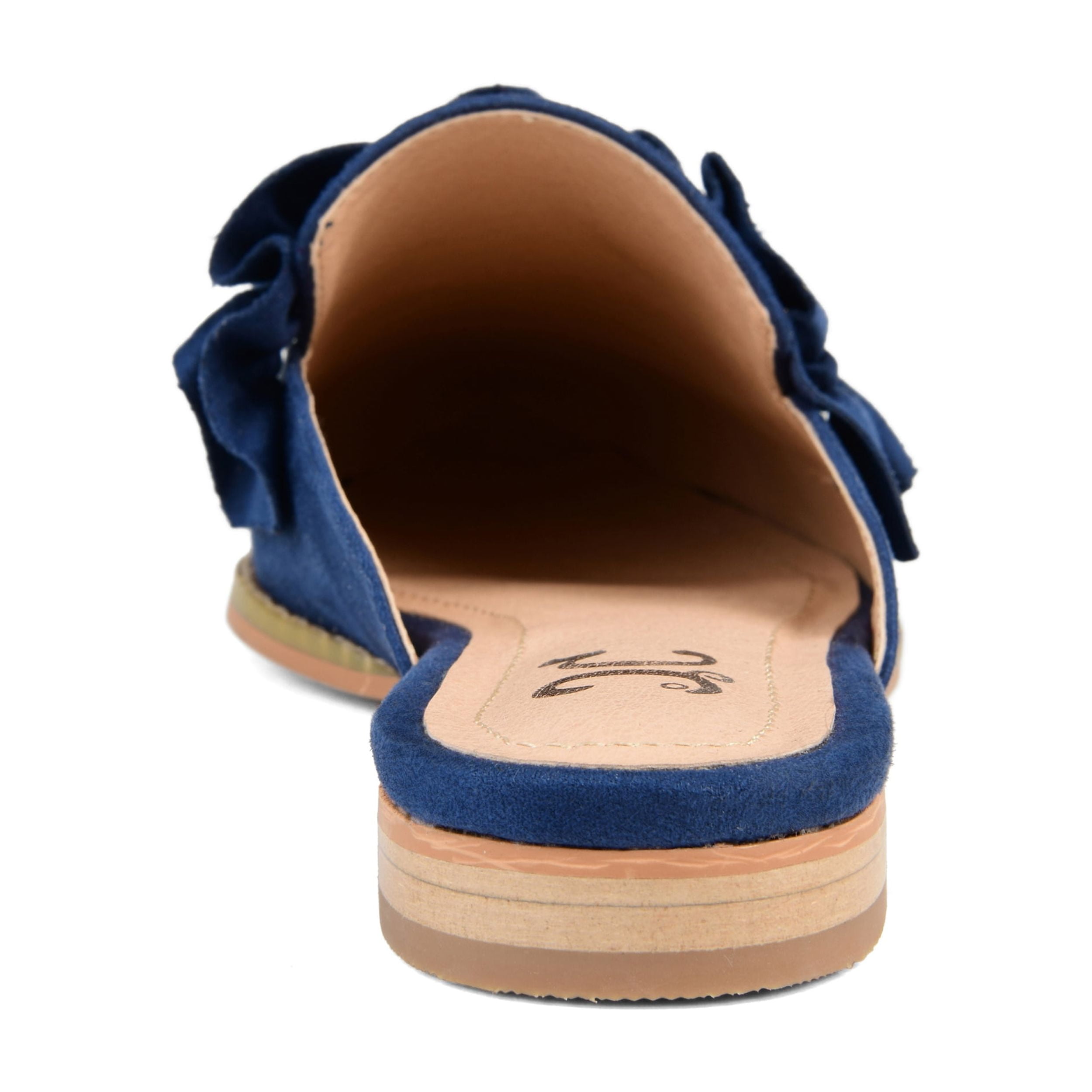 Journee Womens Kessie Slip On Pointed Toe Mules Flats