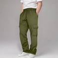 thumbnail image 5 of Delliss Boy Fashion Cargo Pants Boy Drawstring Pants Kid Cargo Pants Parachute Teen Boy Pants Dark Green 13 Years, 5 of 8
