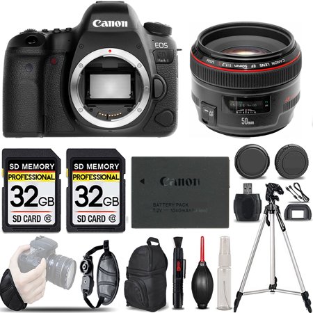 Canon EOS 6D Mark II DSLR Camera +50mm f/1.2L USM Lens -LOADED KIT