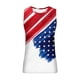 thumbnail image 3 of Hombres Moda Casual Impresión Suéter Cuello Redondo Deportes sin Mangas Tanque, 3 of 4
