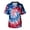 Dark Blue, variant on 4th Of July Scrubs Top for Men Regular Fit Patriotic V-Neck Short Sleeve Graphic Printed Tops 2026 Summer Vintage Stretch Scrub Shirts with Pockets White XXXXL