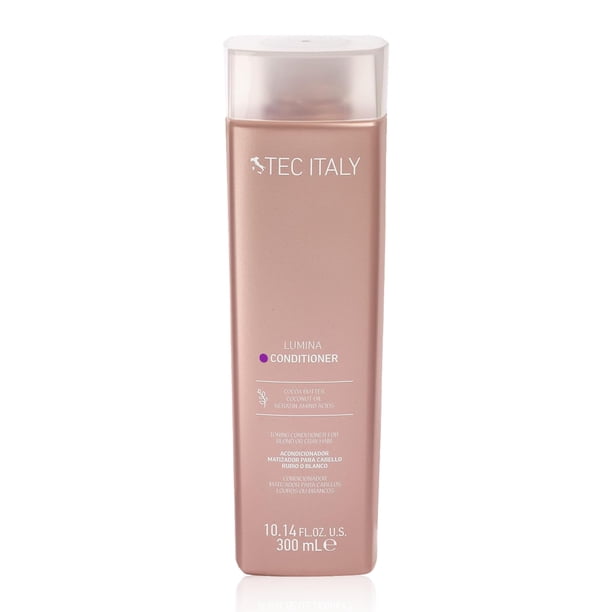 TEC ITALY Lumina Conditioner 300 ml – Acondicionador Matizador para Cabello Rubio, Cano y Decolorado, Humectación Suave, Protección UV y Reduce Estática