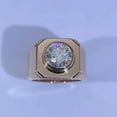 thumbnail image 2 of 2.00 Ct Round Cut Lab Created Diamond Men's Wedding Pinky Ring 14K Rose Gold Plated, 2 of 5