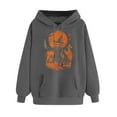 thumbnail image 4 of New trends for her GaThRRgYP Hoodies for Women Plus Size,Women Long-sleeved Hooded Pocket Halloween Printed Casual Loose Sweatshirt Gray L, 4 of 4