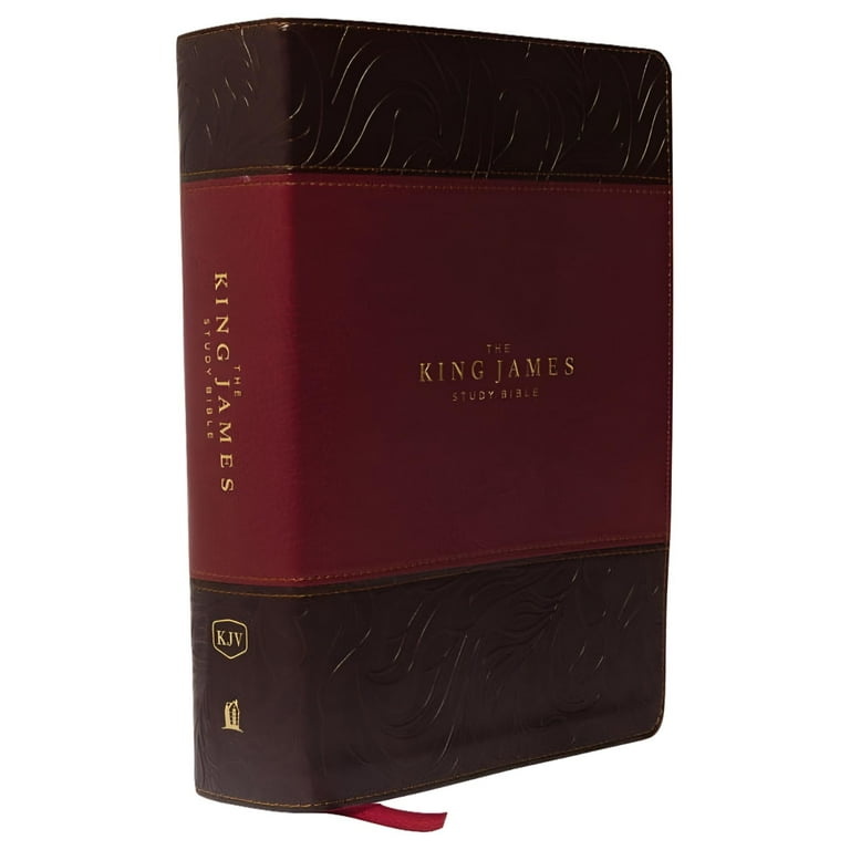 The King James Study Bible, Imitation Leather, Burgundy