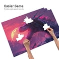 thumbnail image 3 of Sikiie Mystical Dragon Under Moon Puzzle, Jigsaw Puzzles, Jigsaw Puzzles 1000 Pieces, Custom Jigsaw Puzzle for Adults (29.5×19.7in, Horizontal), 3 of 9